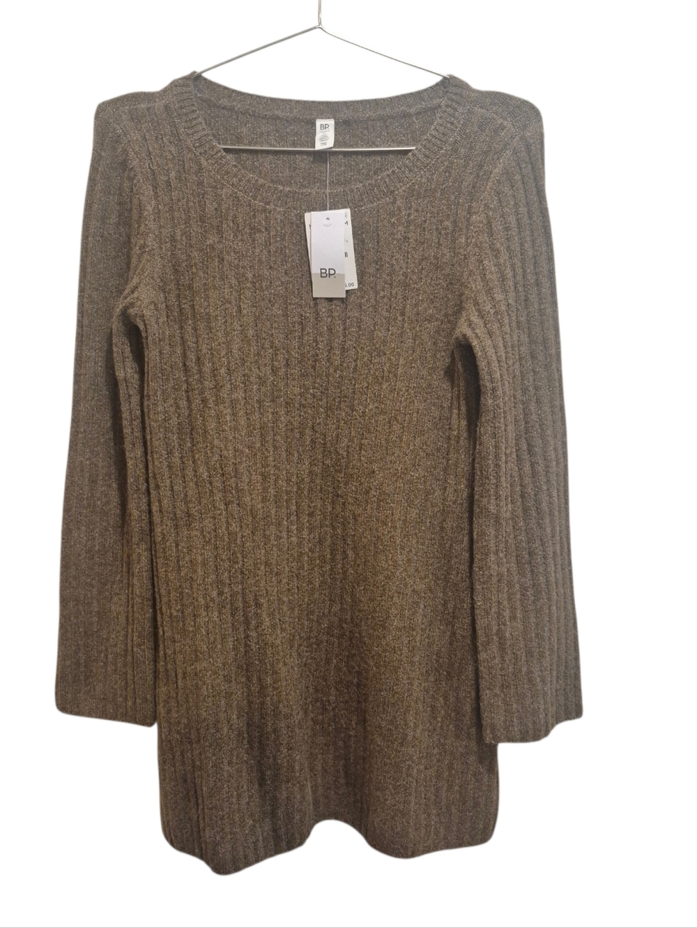New BP. Nordstrom Knit Terra Brown Sweater Long Tunic NWT Long Sleeve Medium